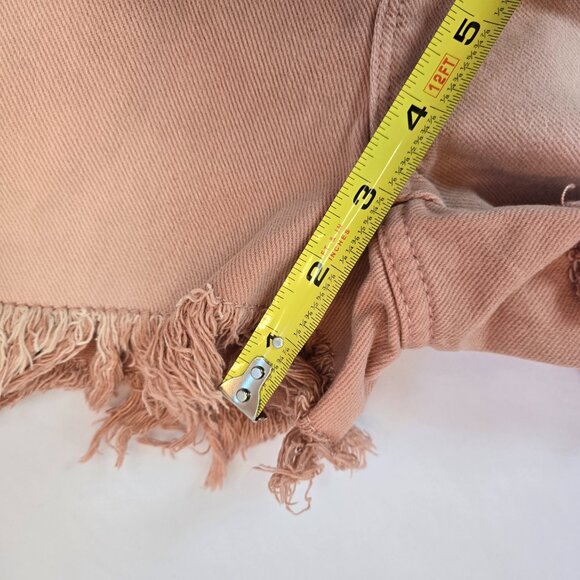 CURRENT/ELLIOTT Women Riviera Mid-Rise Frayed Denim Shorts Sz: 27 Vale - Picture 11 of 11